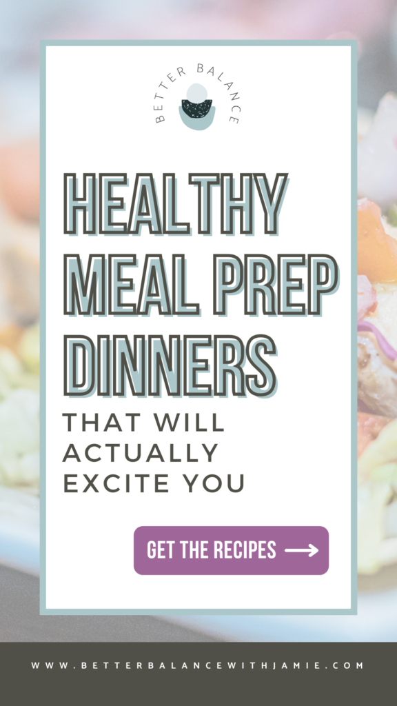 healthy meal prep Better Balance Jamie clark 